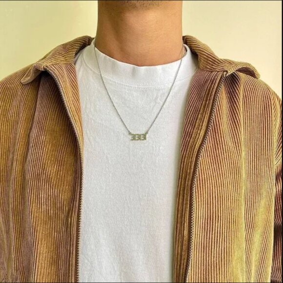 333 angel numbers numerology pendant chain necklace - Picture 6 of 7